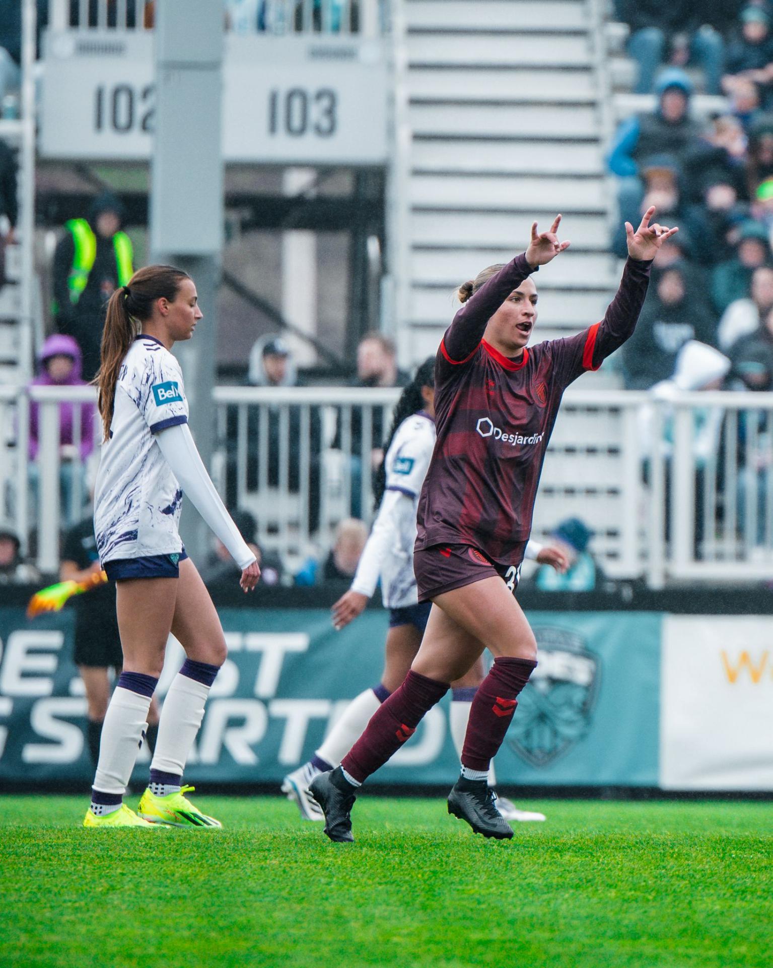 AFC Toronto's Colby Barnett Celebrates Goal in Halifax, Nova Scota
