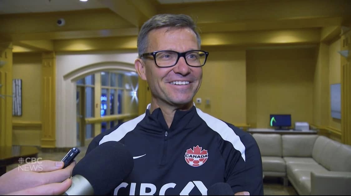 CANMNT Head Coach, Jesse Marsch, Smiling