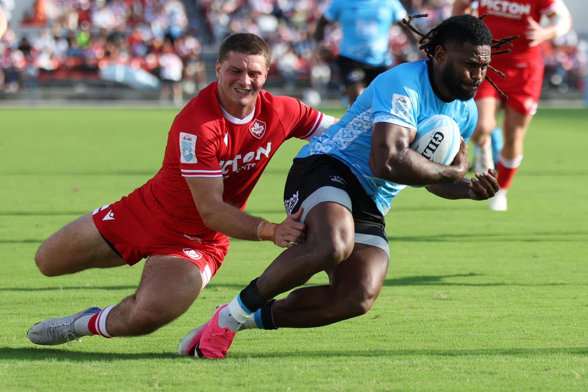 Fiji Rugby Union Gets to Quick Start as Frank Lamani Scores Fiji's Second Try on September 13